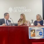 . En la presentación del Congreso, a la izquierda, Federico Mayor Zaragoza, Helena, Talaya, Teresa Anta, y Mariano Esteban